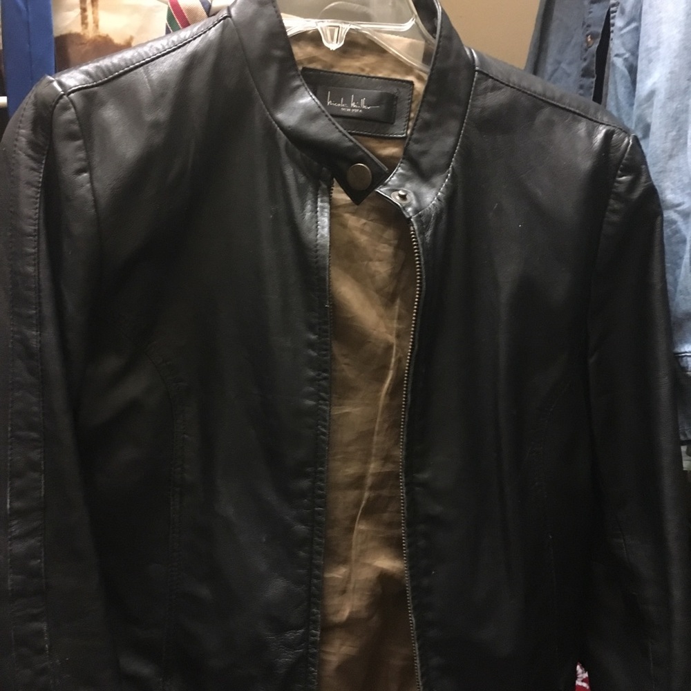 leather jacket Nicole Miller Sz small